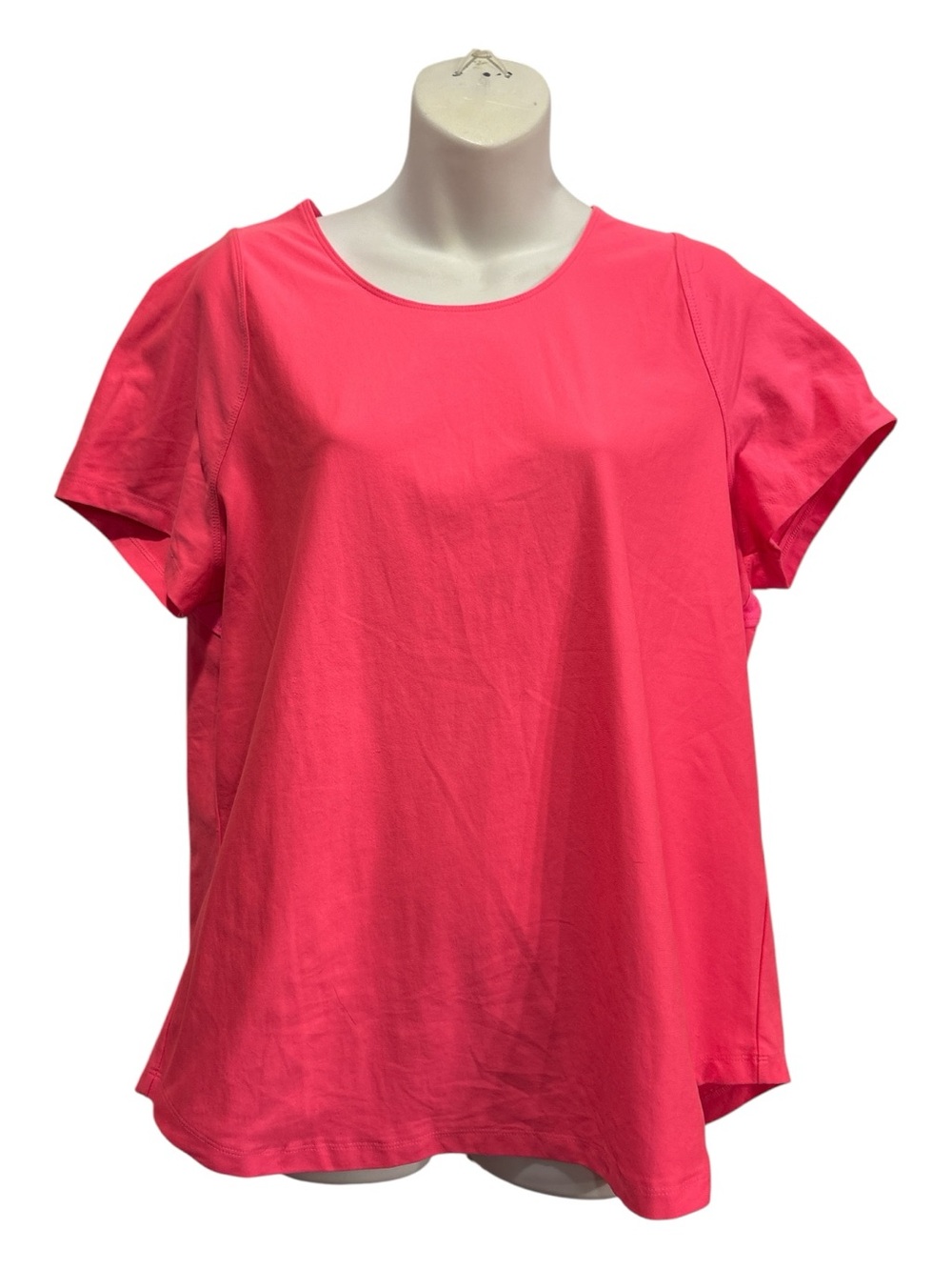 Under Armour Women's Short Sleeve Scoop Neck Tee in Hot Pink size XL